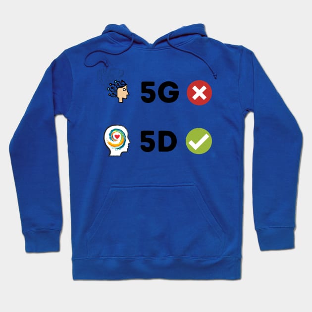 5G vs 5D Hoodie by Youniverse in Resonance